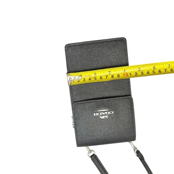 Coach black leather north south crossbody bag CM235 - Picture 5 of 13